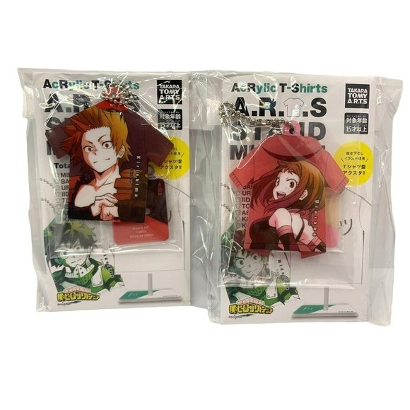 My Hero Academia Acrylic T-Shirts Keychain Set‎  Eijiro Kirishima Ochaco Uraraka - Picture 1 of 1